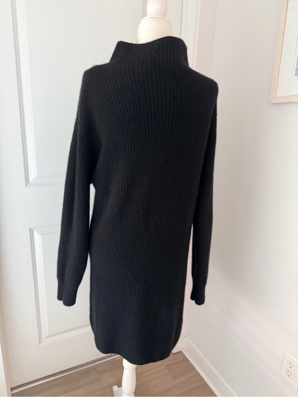 NakedCashmere X Camila Morrone 100% cashmere women L ribbed tunic/ dress - Picture 4 of 7